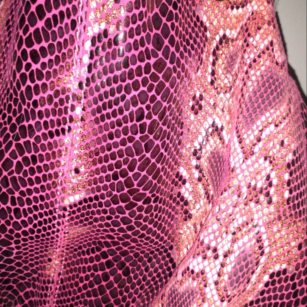 Beautiful Python Bright Pink &Cream,Blk - image 5